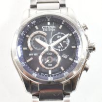 CITIZEN ECO-DRIVE WR100 STAINLESS STEEL BACK DIAL WRISTWATCH