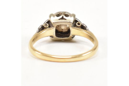 EDWARDIAN 18CT GOLD & PLATINUM DIAMOND SOLITAIRE RING - Image 4 of 8