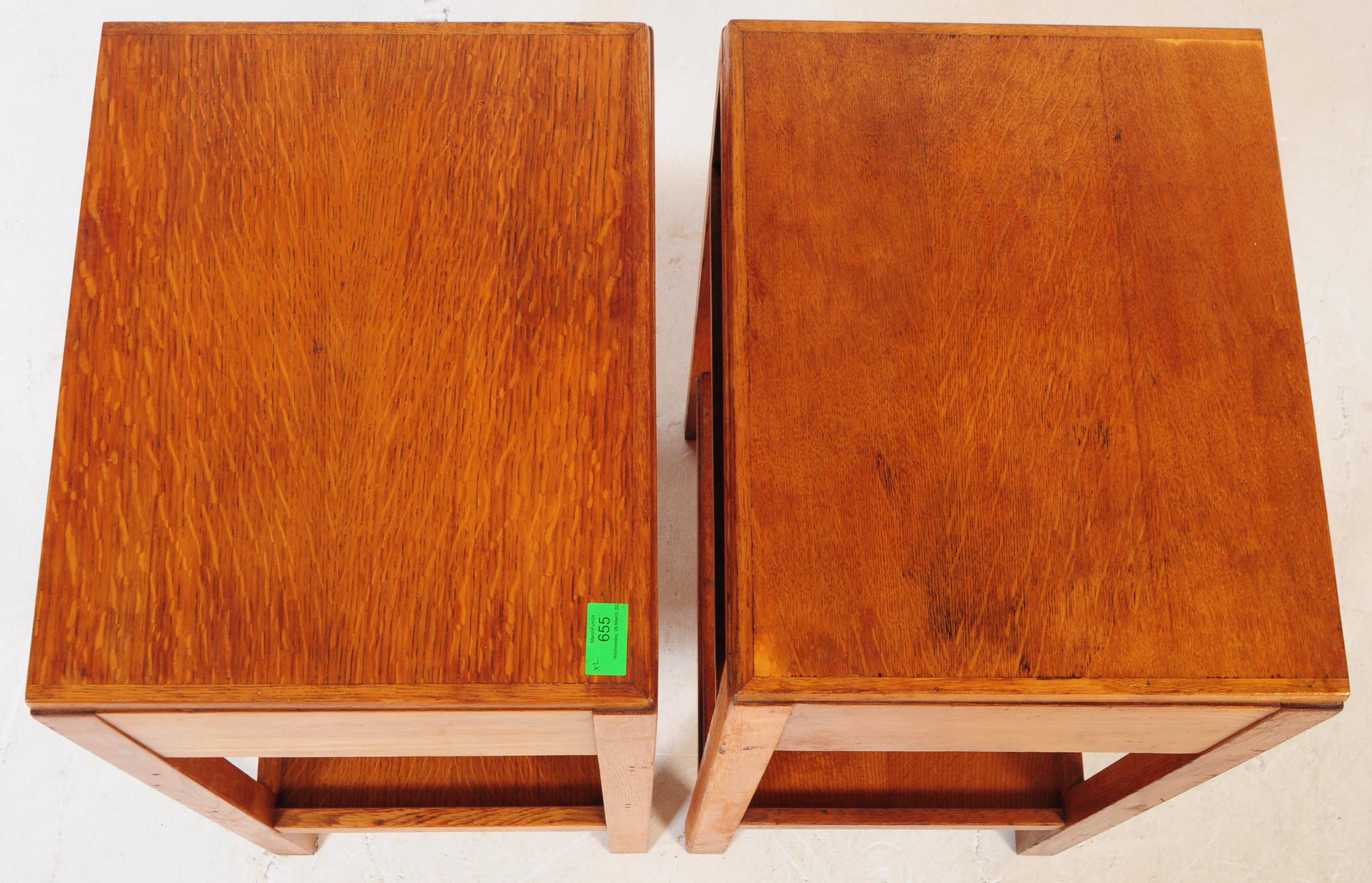 PAIR OF MID CENTURY AIR MINISTRY MANNER BEDSIDE TABLES - Image 3 of 6