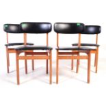 FOUR MID CENTURY DANISH DINING INSPIRED DINING CHAIRS