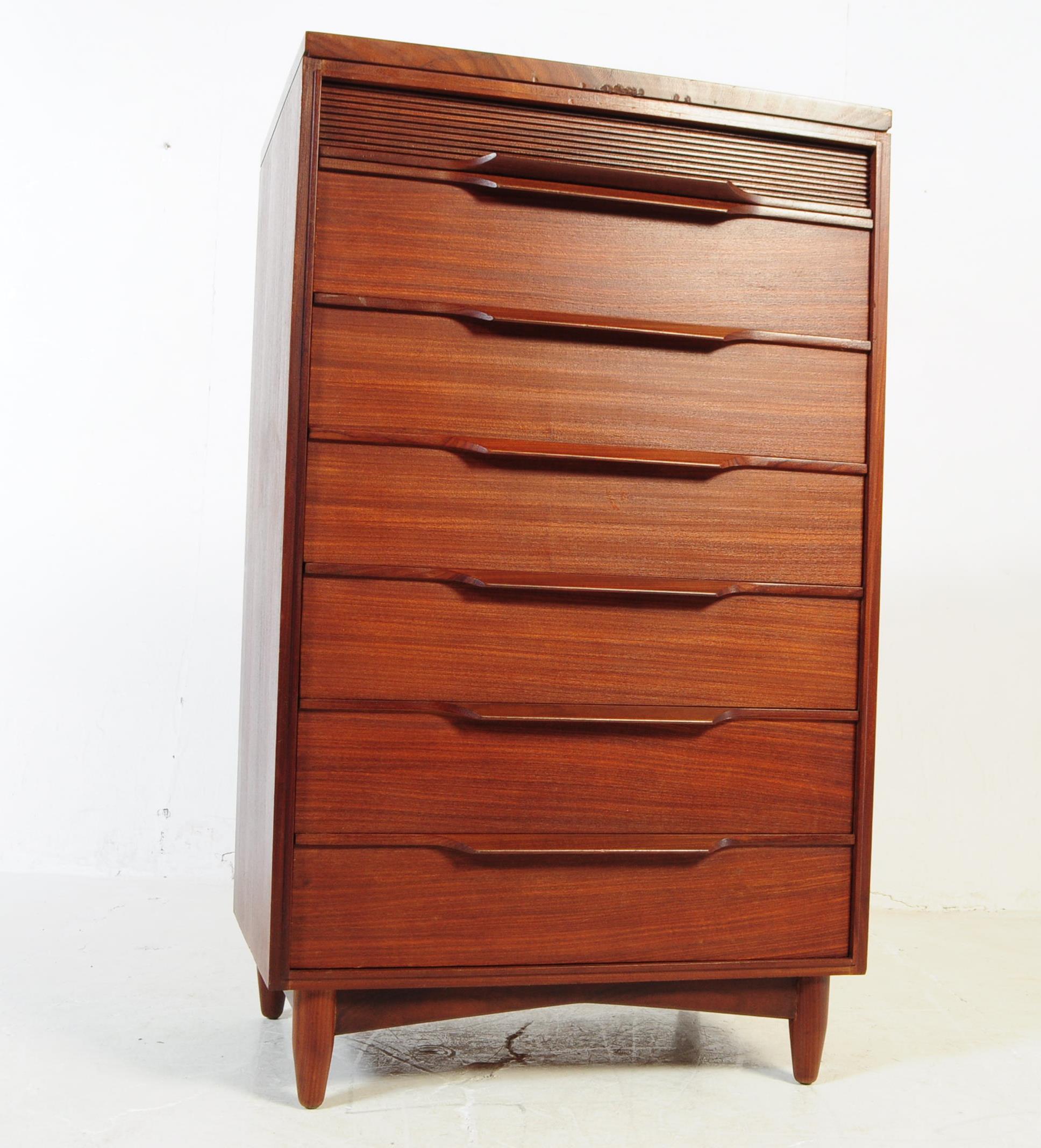 WHITE AND NEWTON - MID CENTURY PEDESTAL CHEST OF DRAWERS