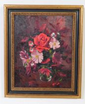 JOHN CODNER - OIL ON CANVAS BOUQUET PAINTING