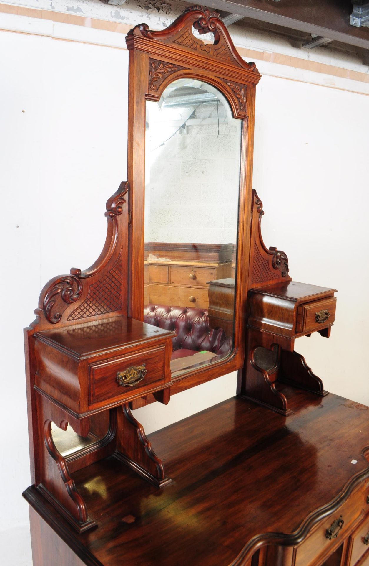 VICTORIAN 19TH CENTURY MAHOGANY DRESSING TABLE - Bild 4 aus 12