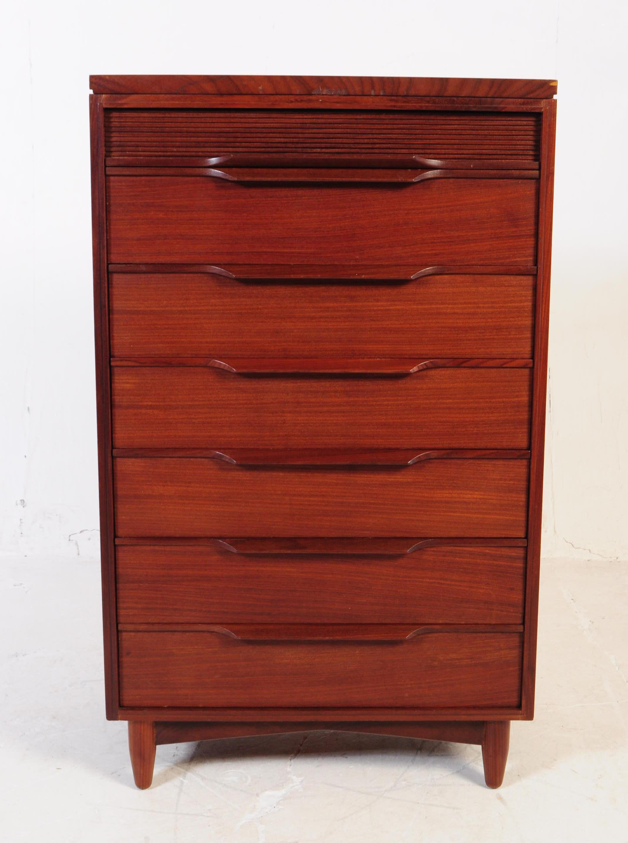 WHITE AND NEWTON - MID CENTURY PEDESTAL CHEST OF DRAWERS - Image 9 of 11