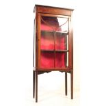 EARLY 20TH CENTURY EDWARDIAN INLAID DISPLAY CABINET