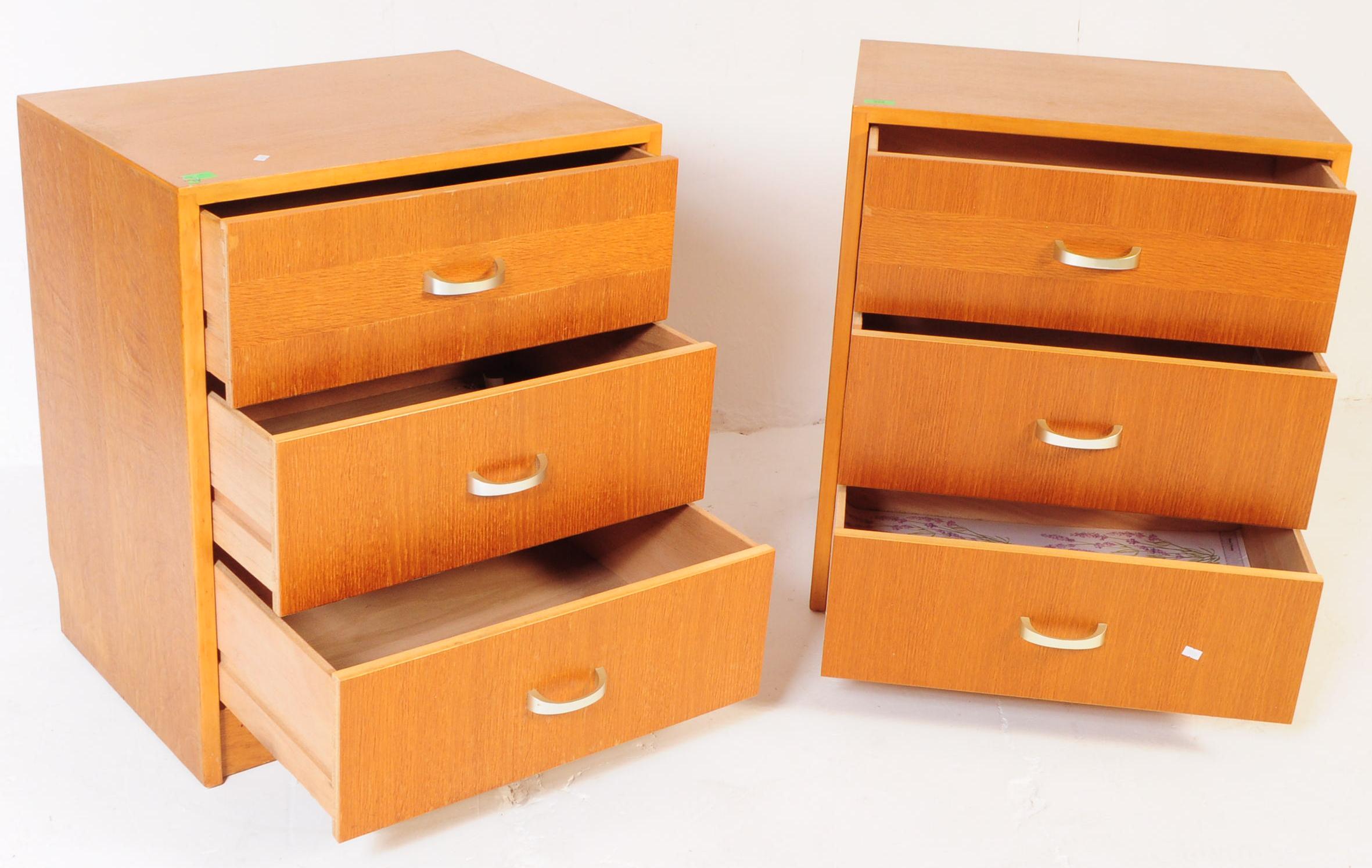 HERBERT GIBBS - PAIR OF RETRO MID CENTURY CHEST OF DRAWERS - Image 3 of 5