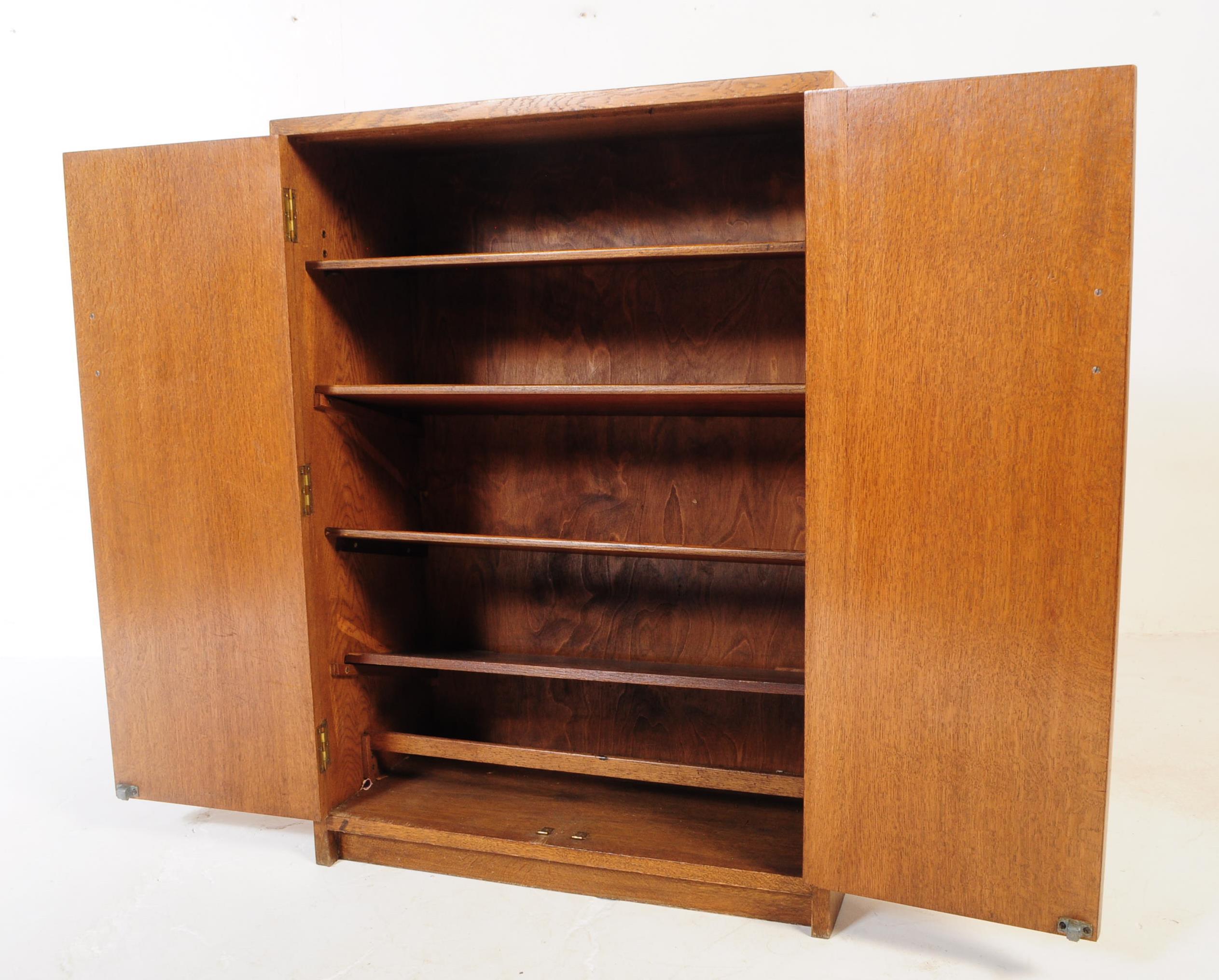 MID 20TH CENTURY OAK SCHOOL CUPBOARD CABINET - Image 4 of 7