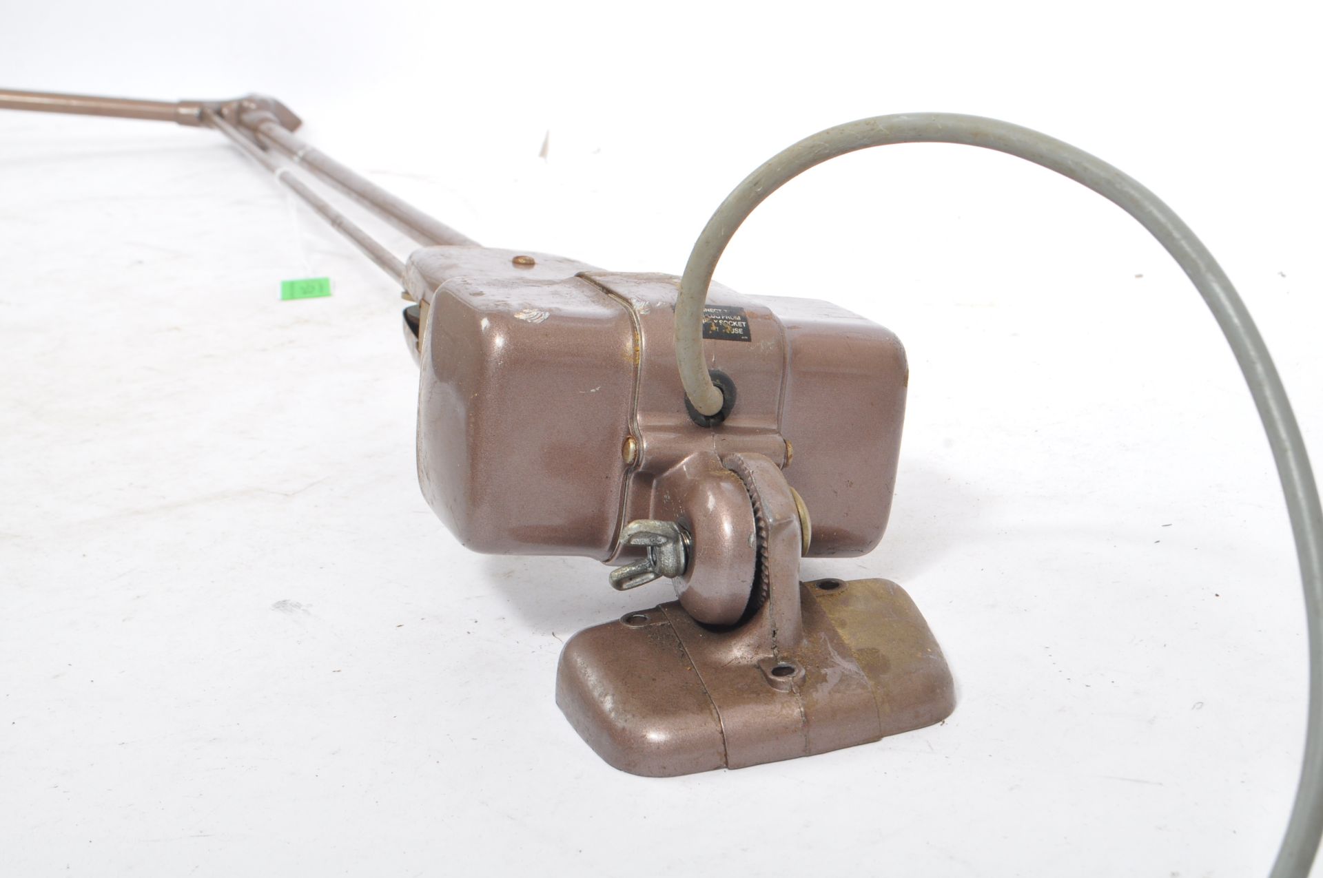 PAIR OF 1940S INDUSTRIAL MACHINIST BANKERS LAMPS BY ALLEN & RS - Image 7 of 9