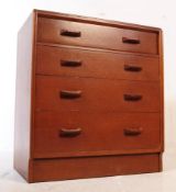G-PLAN - MID CENTURY PEDESTAL CHEST OF FOUR DRAWERS