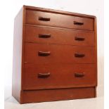 G-PLAN - MID CENTURY PEDESTAL CHEST OF FOUR DRAWERS