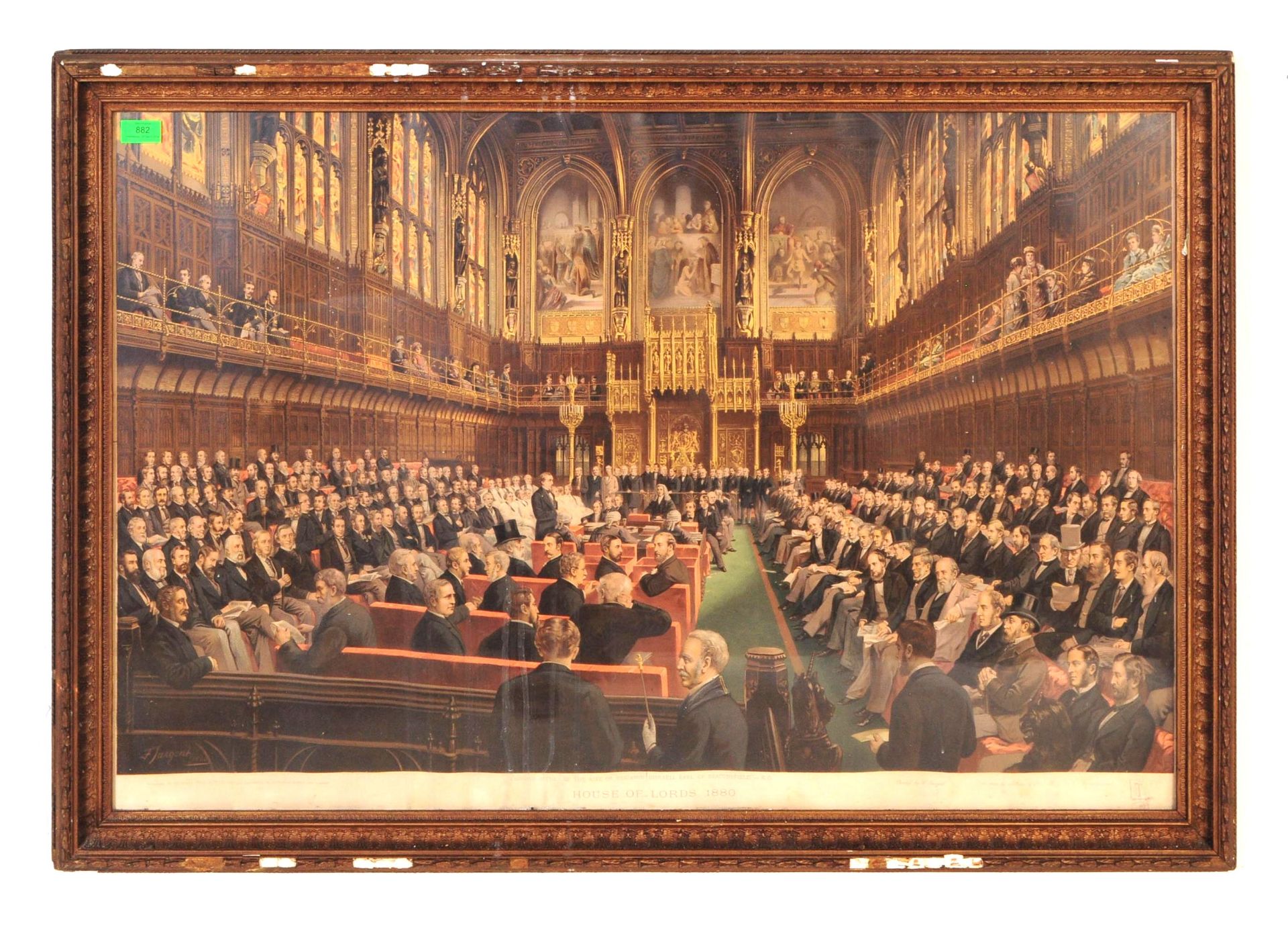 EARLY 20TH CENTURY HOUSES OF PARLIAMENT FRAMED PRINT - Image 2 of 8