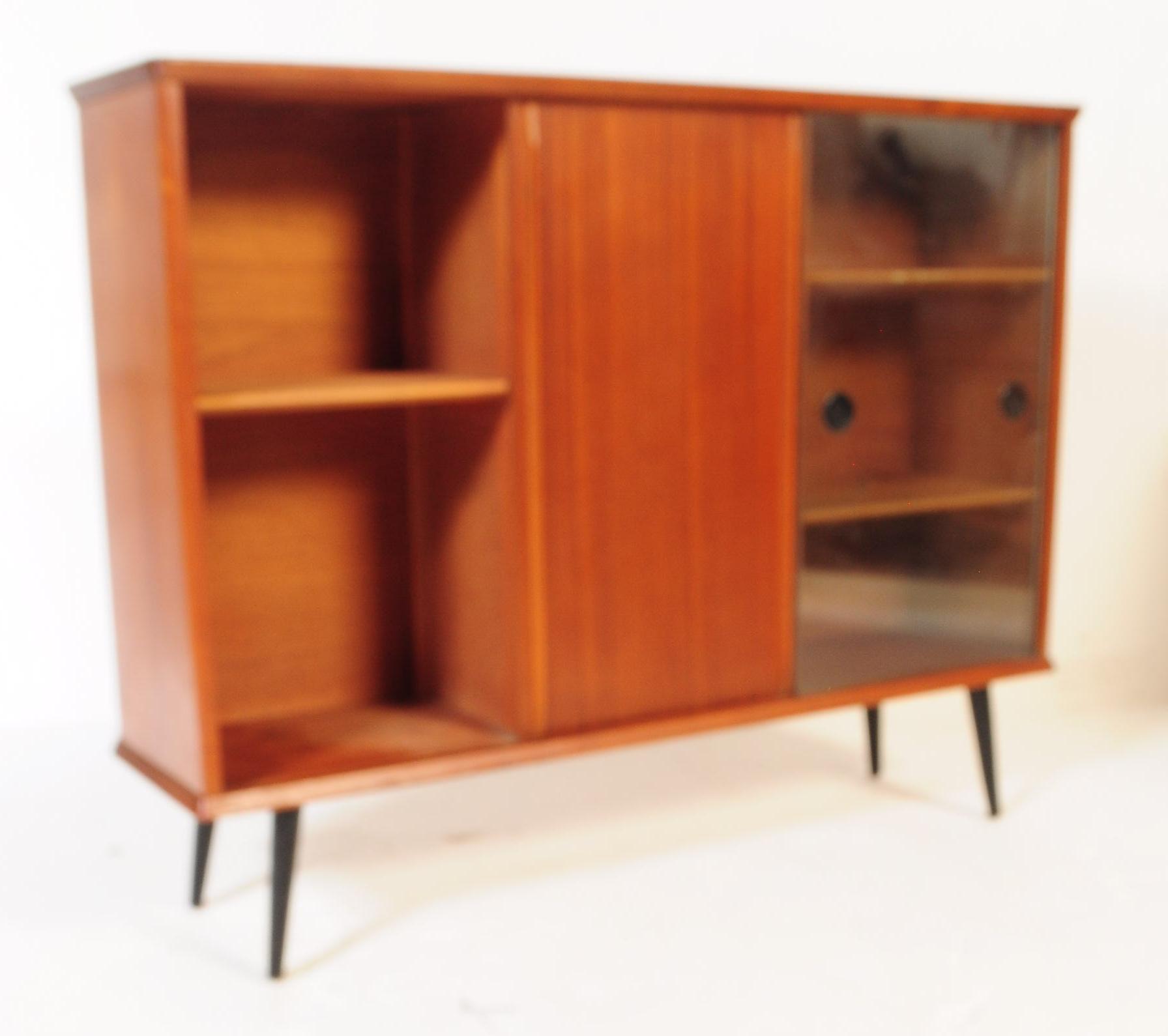 MID 20TH CENTURY TEAK WOOD GLAZED BOOKCASE - Image 4 of 6