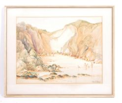 REX F HOPES (BRITISH 1890-1982) - WATERCOLOUR PAINTING