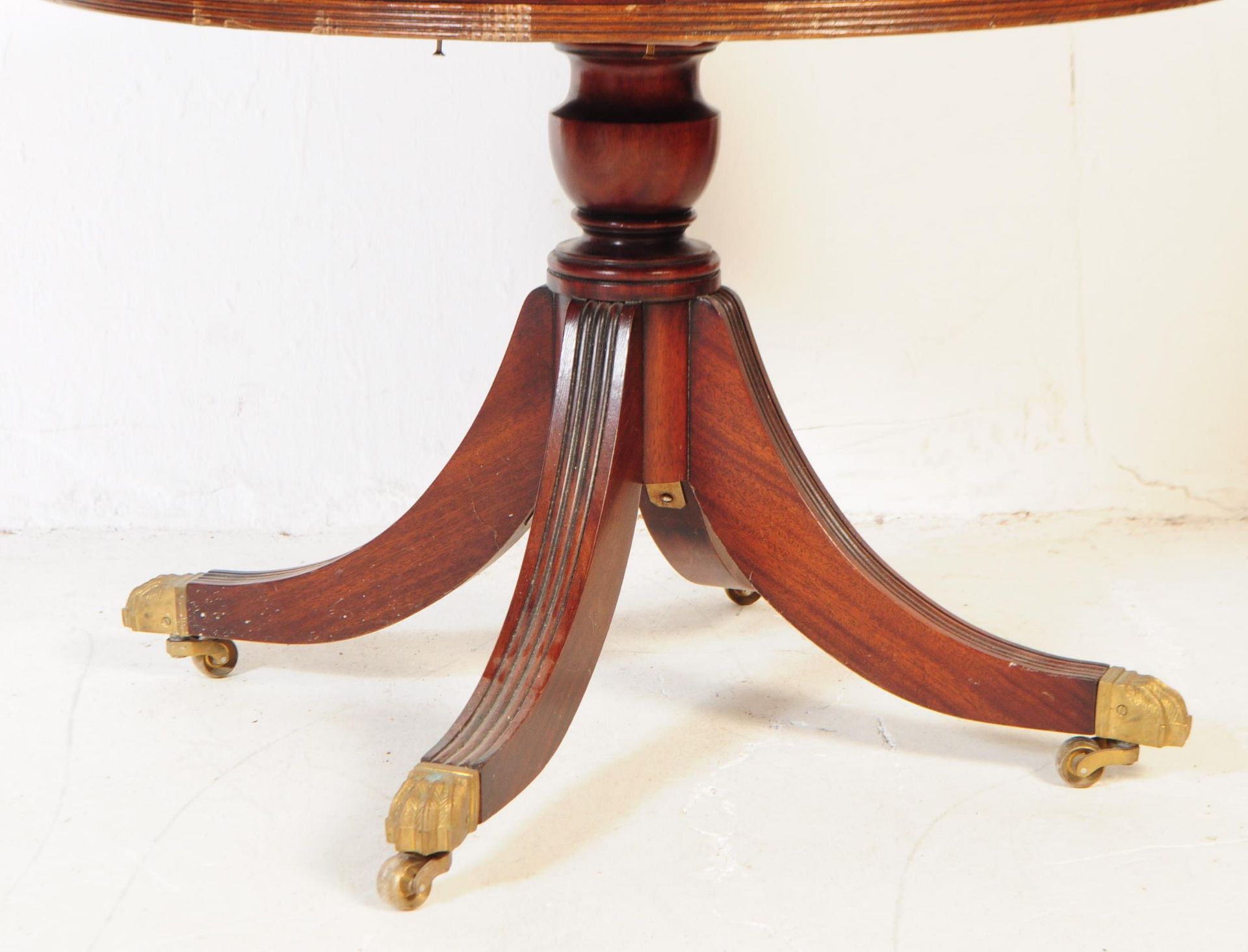 GEORGE III REVIVAL LOW MAHOGANY RENT / DRUM TABLE - Image 7 of 9