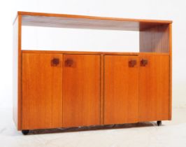 RETRO 1970S BRITISH TEAK SIDEBOARD CONSOLE CABINET