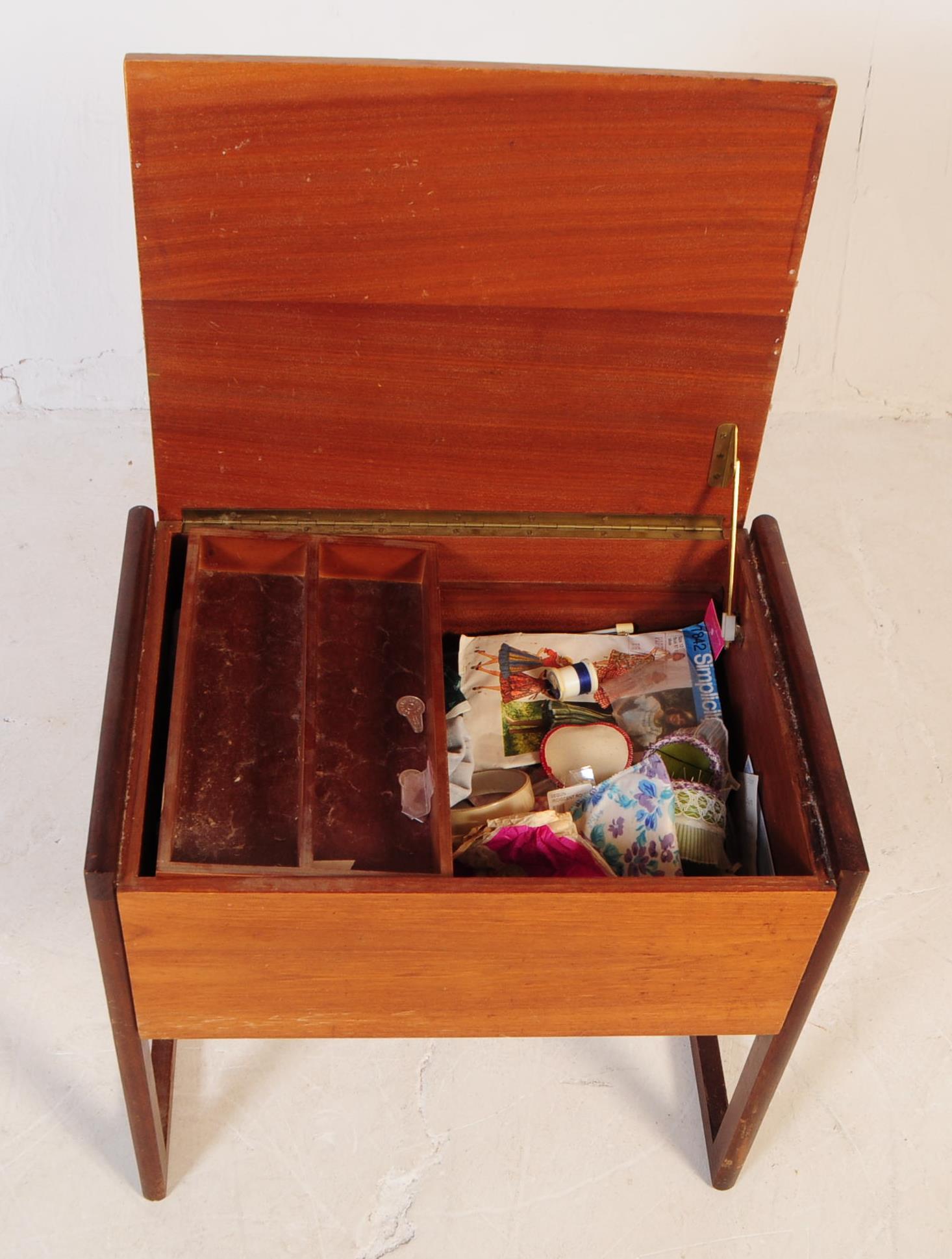 BRITISH MODERN DESIGN - RETRO MID 20TH CENTURY SEWING TABLE - Image 5 of 5