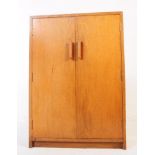 MID 20TH CENTURY OAK SCHOOL CUPBOARD CABINET