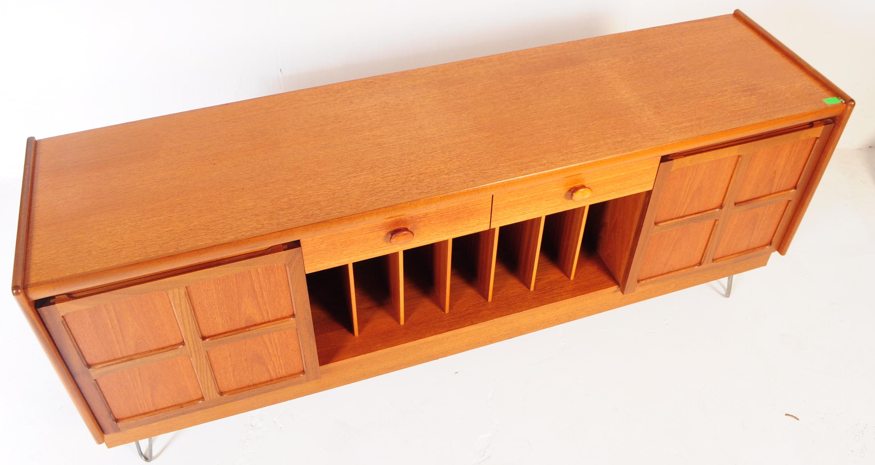 NATHAN FURNITURE - MID CENTURY TEAK SIDEBOARD WITH HAIRPINS - Image 2 of 5