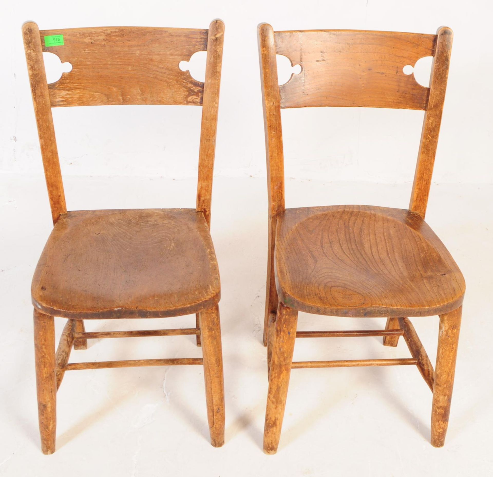 SET OF SIX VICTORIAN BEECH & ELM WINDSOR DINING CHAIRS - Image 3 of 8