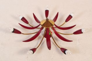 MID 20TH CENTURY SPUTNIK SPIDER CEILING LAMP