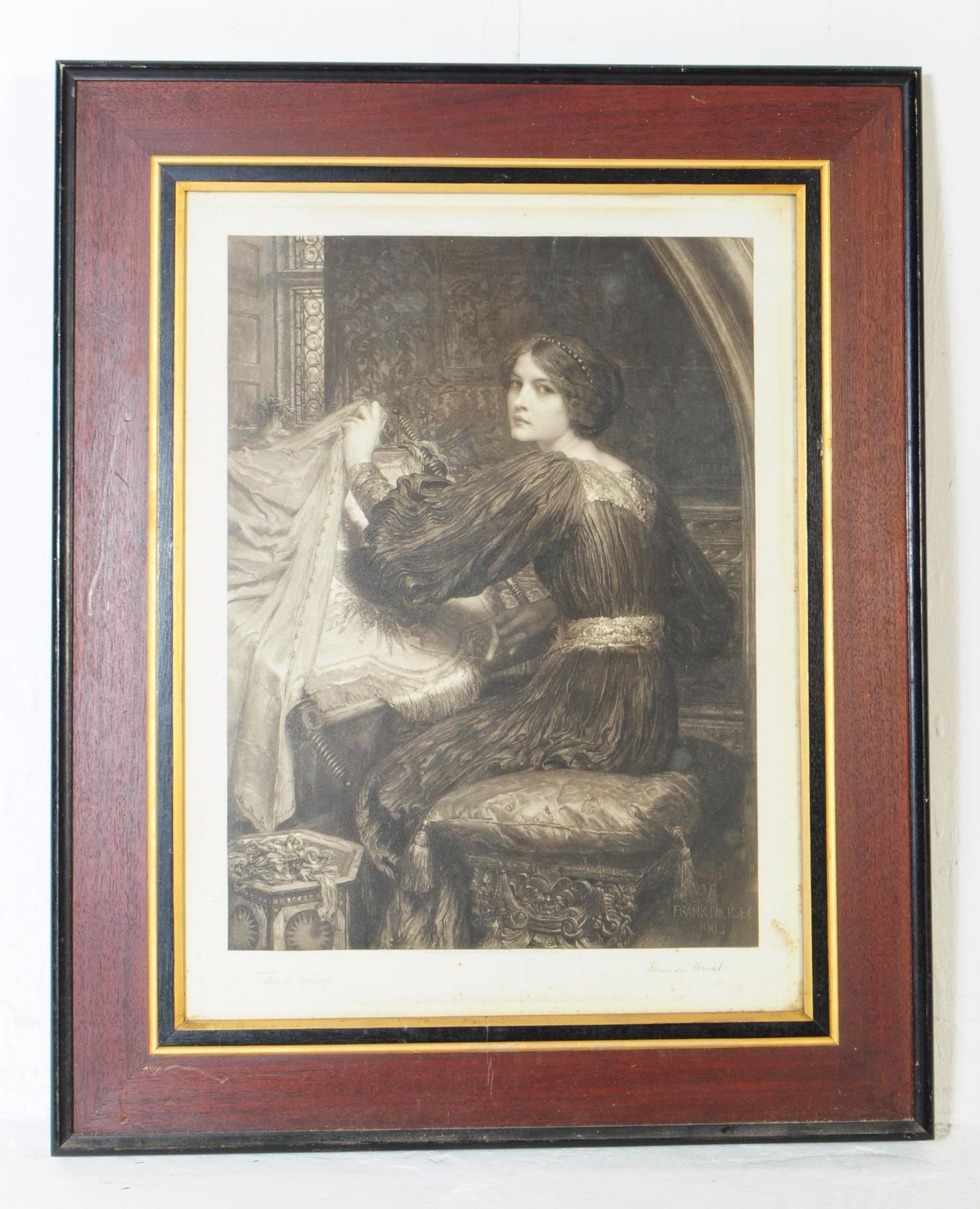 LATE VICTORIAN GICLEE PRINT 'PENELOPE'