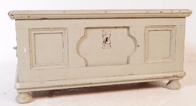 19TH CENTURY FRENCH PAINTED PINE TRUNK