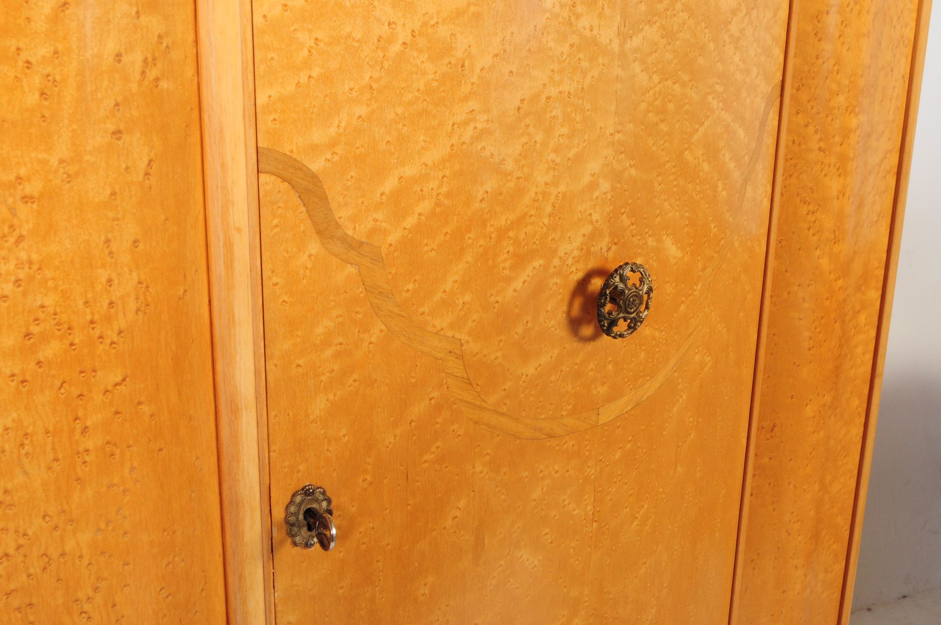 EARLY 2OTH CENTURY 1930S ART DECO COMPACT WARDROBE CLOSET - Image 3 of 8