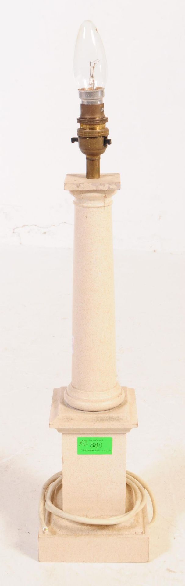 PAIR OF MID 20TH CENTURY COLUMN DESIGN TABLE DESK LAMP LIGHTS - Bild 4 aus 8