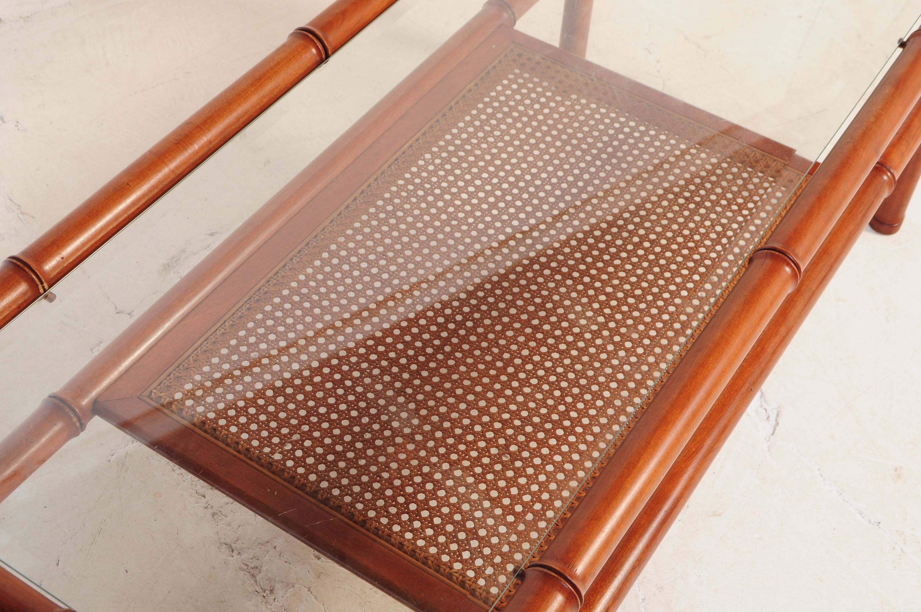 G-PLAN - MID CENTURY TEAK & RATTAN COFFEE TABLE - Image 3 of 6