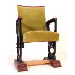 MID 20TH CENTURY CINEMA THEATRE CHAIR