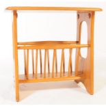 LATE 20TH CENTURY ERCOL FURNITURE CHAUCER MAGAZINE RACK TABLE