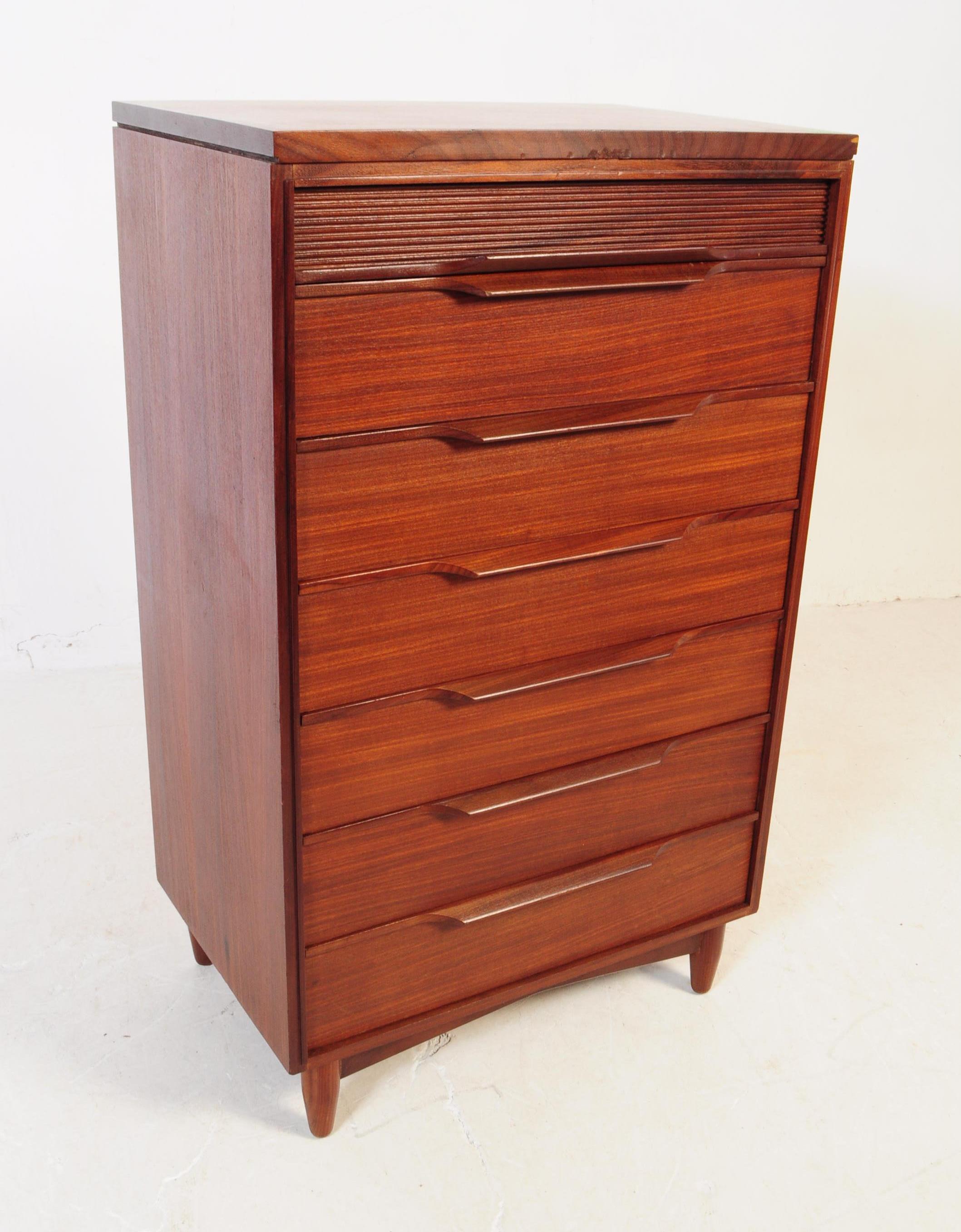 WHITE AND NEWTON - MID CENTURY PEDESTAL CHEST OF DRAWERS - Image 3 of 11