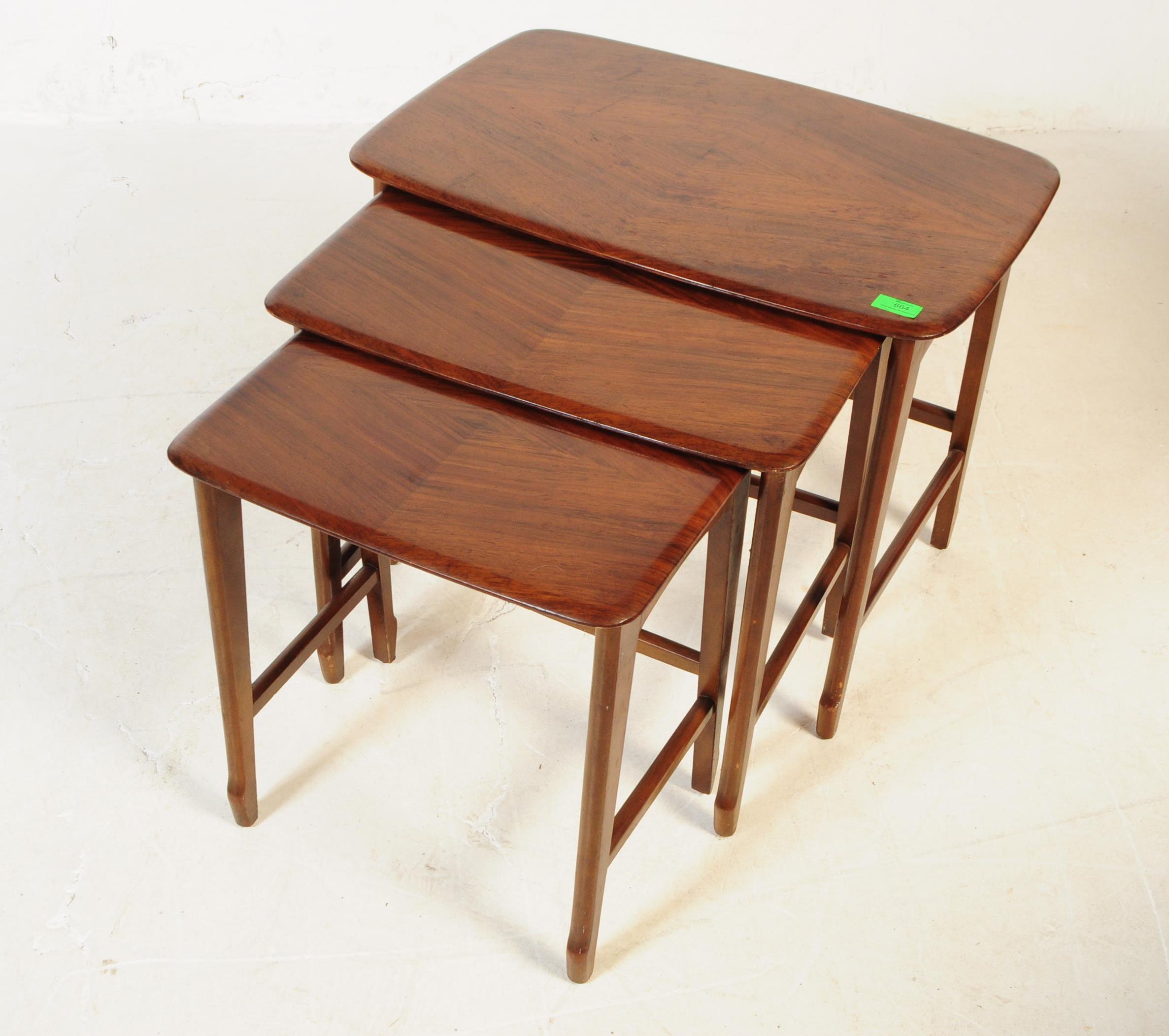 REMPLOY - MID CENTURY NEST OF TABLES - Image 3 of 9