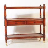 VICTORIAN REVIVAL MAHOGANY THREE TIER BUFFET ETAGERE