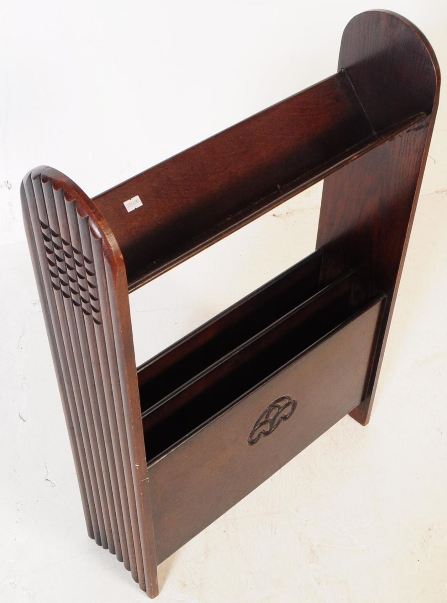EARLY 20TH CENTURY ART DECO MAGAZINE RACK / STAND - Image 3 of 6
