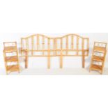 MID CENTURY BAMBOO WICKER BEDROOM SET