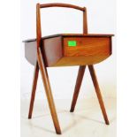 MID 20TH CENTURY TEAK WOOD SEWING BOX