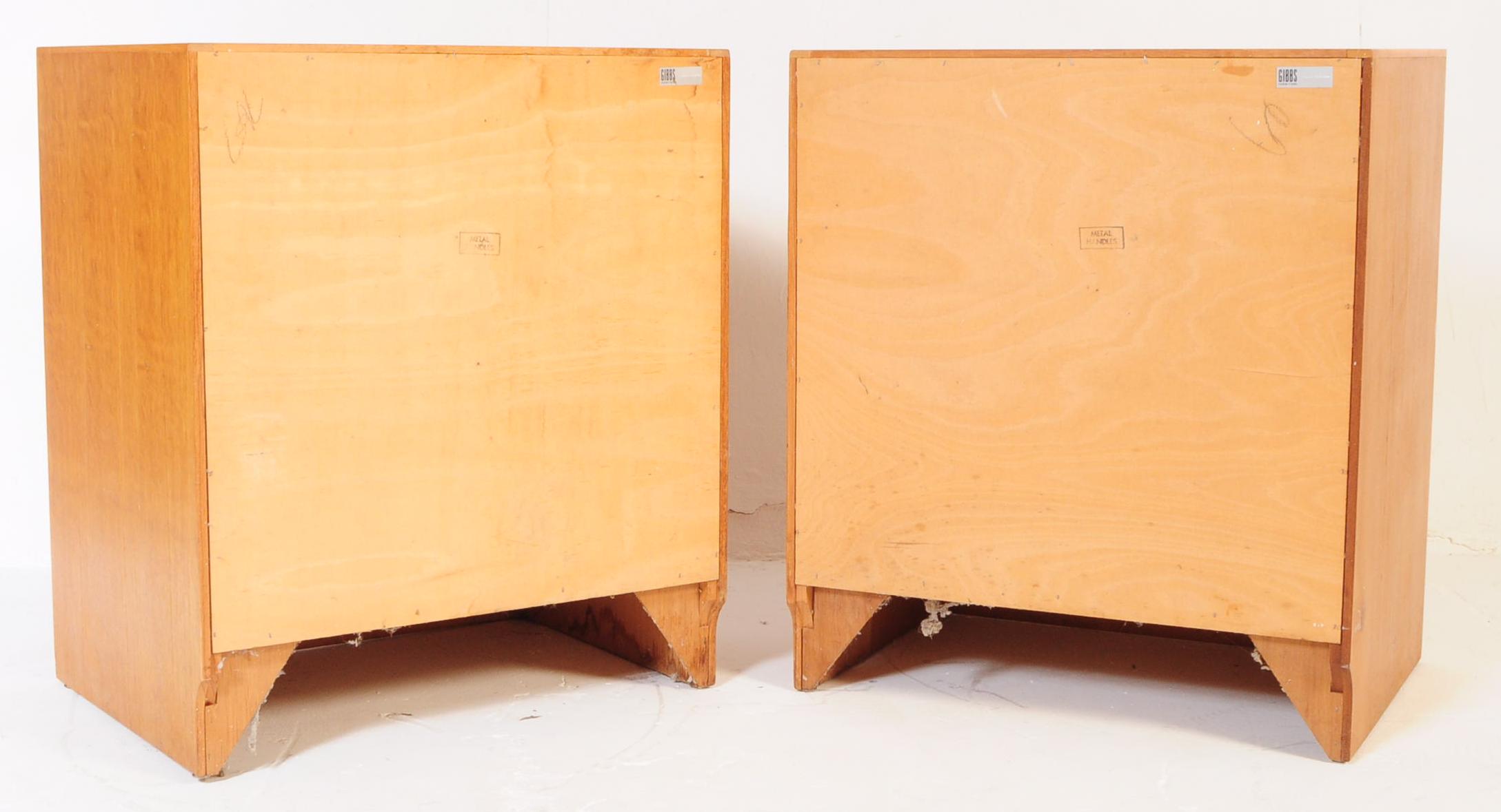 HERBERT GIBBS - PAIR OF RETRO MID CENTURY CHEST OF DRAWERS - Image 5 of 5