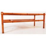 G-PLAN - MID CENTURY TEAK & RATTAN COFFEE TABLE