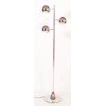 RETRO 1980S FLOOR STANDING CHROME EYEBALL LAMP LIGHT