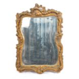 GILT PLASTER FLORENTINE ROCOCO WALL MIRROR