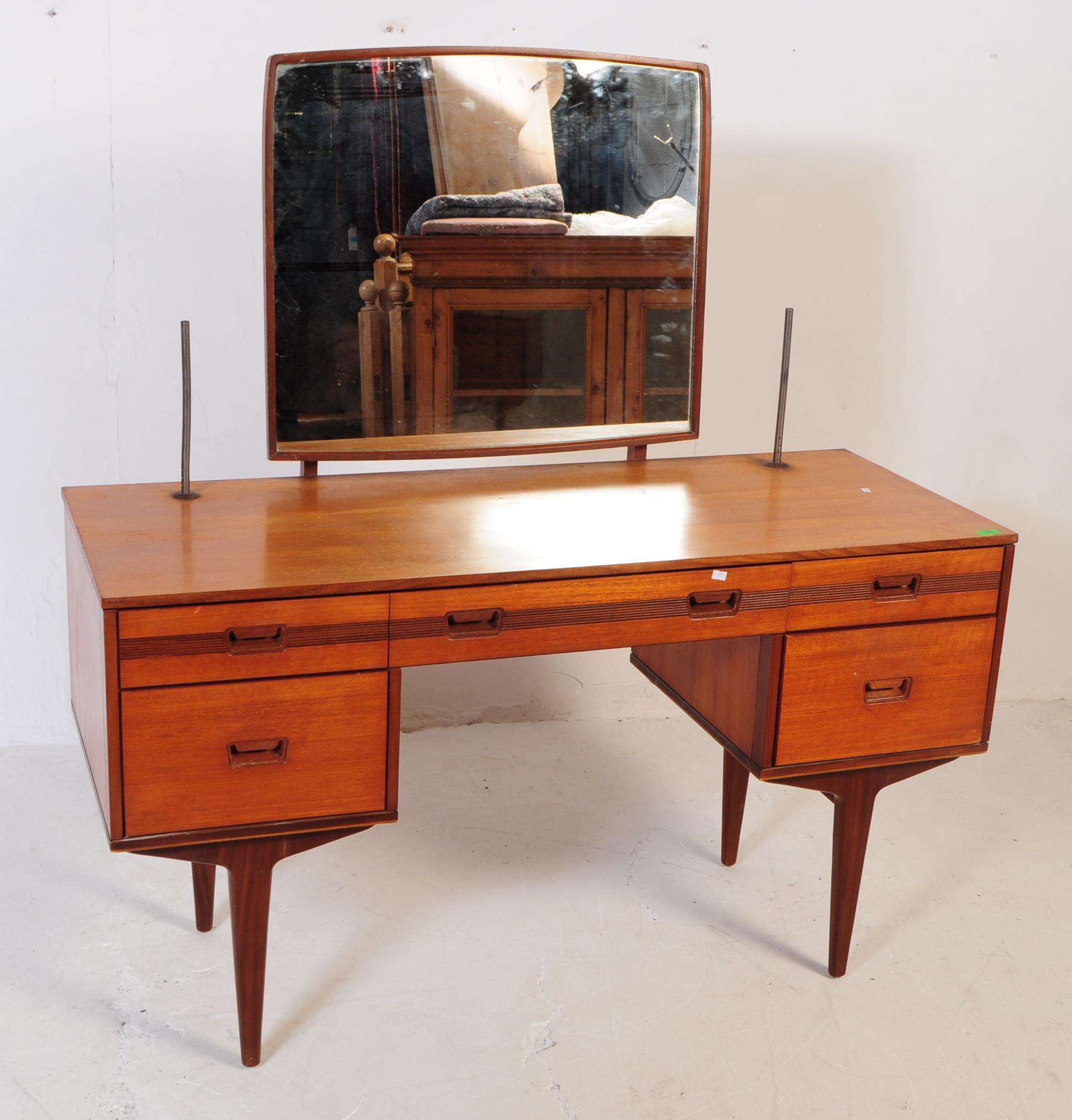 BRITISH MODERN DESIGN - MID 20TH CENTURY TEAK DRESSING TABLE - Image 2 of 9