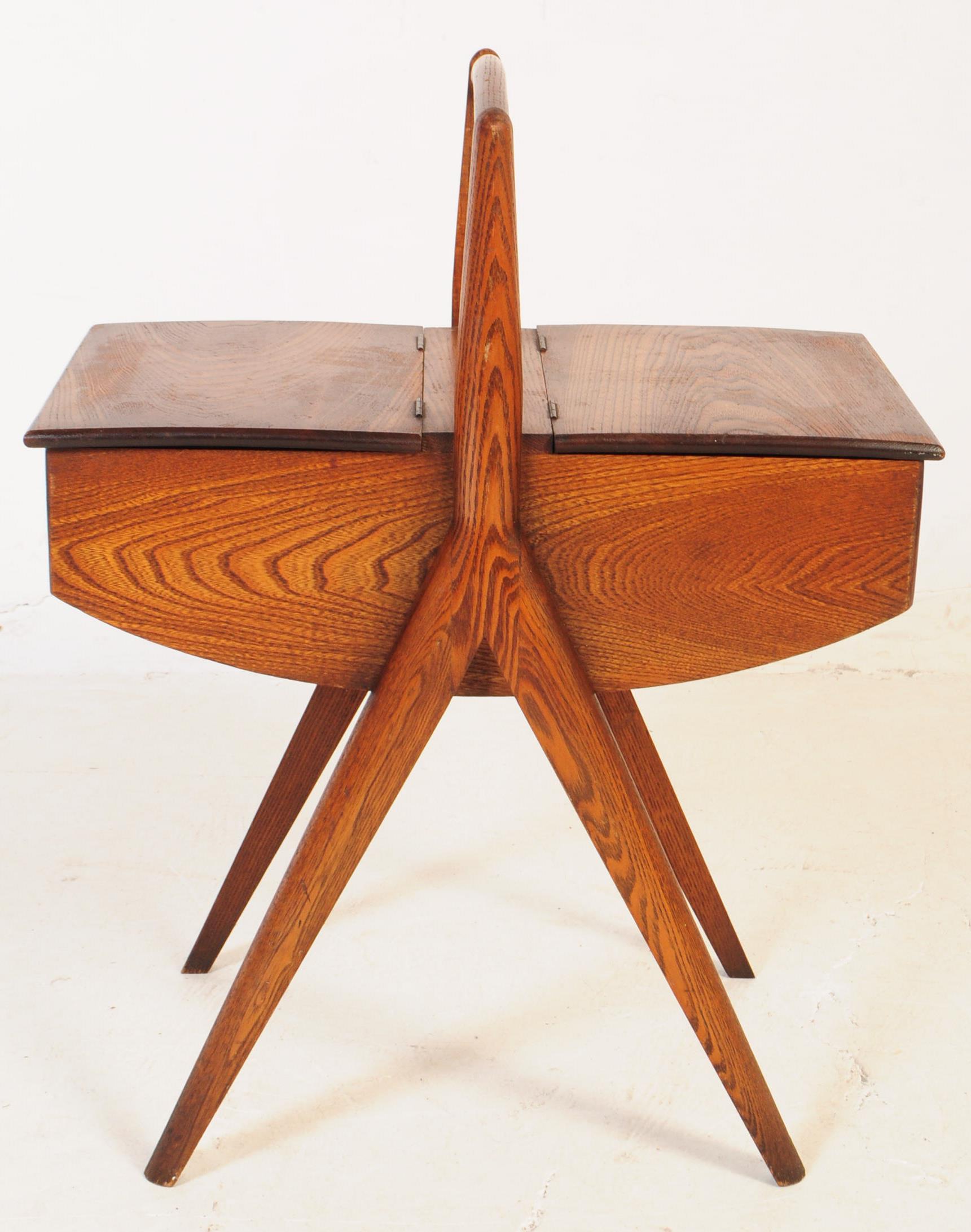 MID 20TH CENTURY TEAK WOOD SEWING BOX - Image 5 of 5