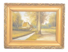 W ROBBERT 1910 (DUTCH SCHOOL) OIL ON BOARD PAINTING