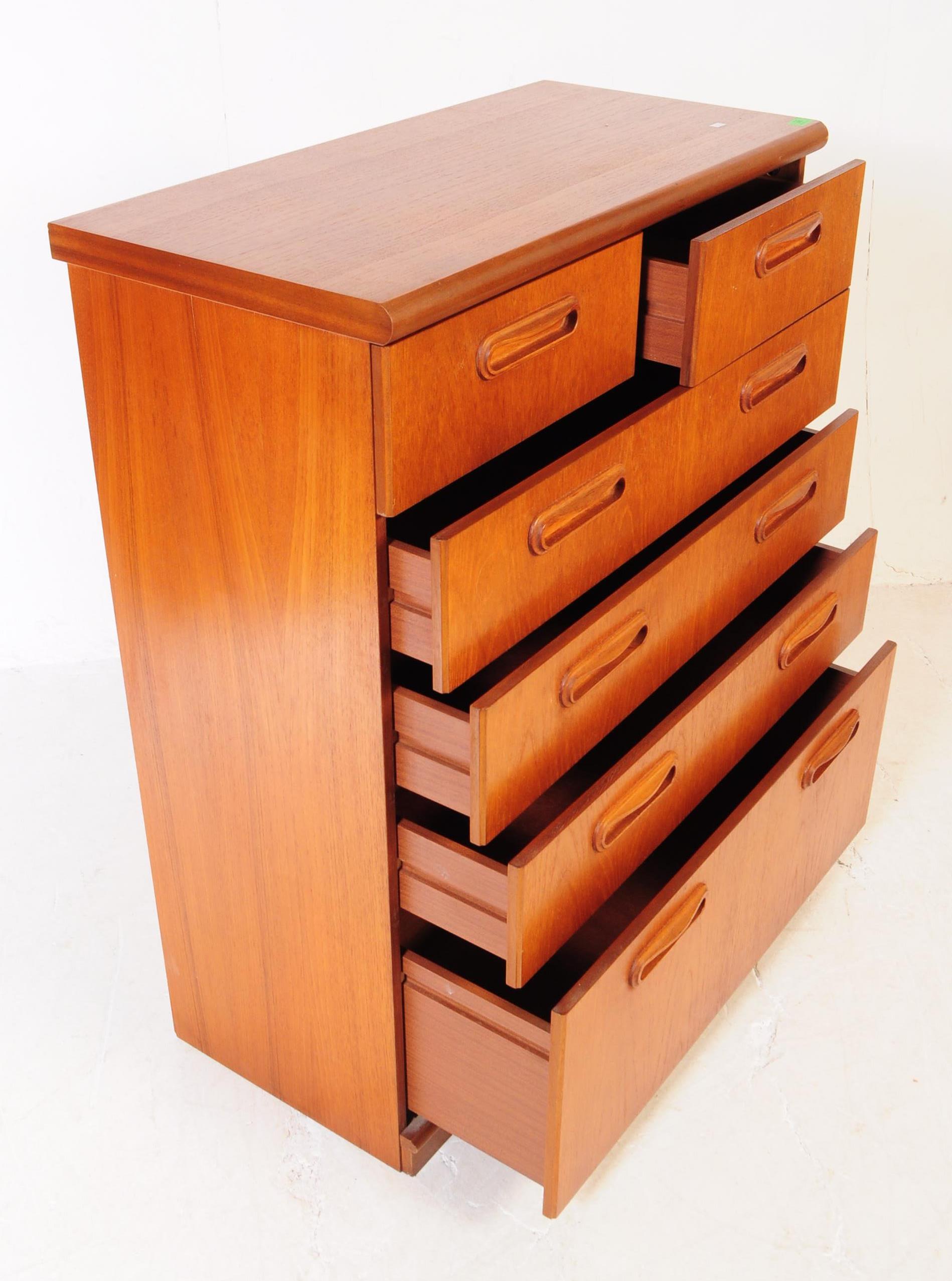 BRITISH MODERN DESIGN - TEAK CHEST OF DRAWERS - Image 6 of 7