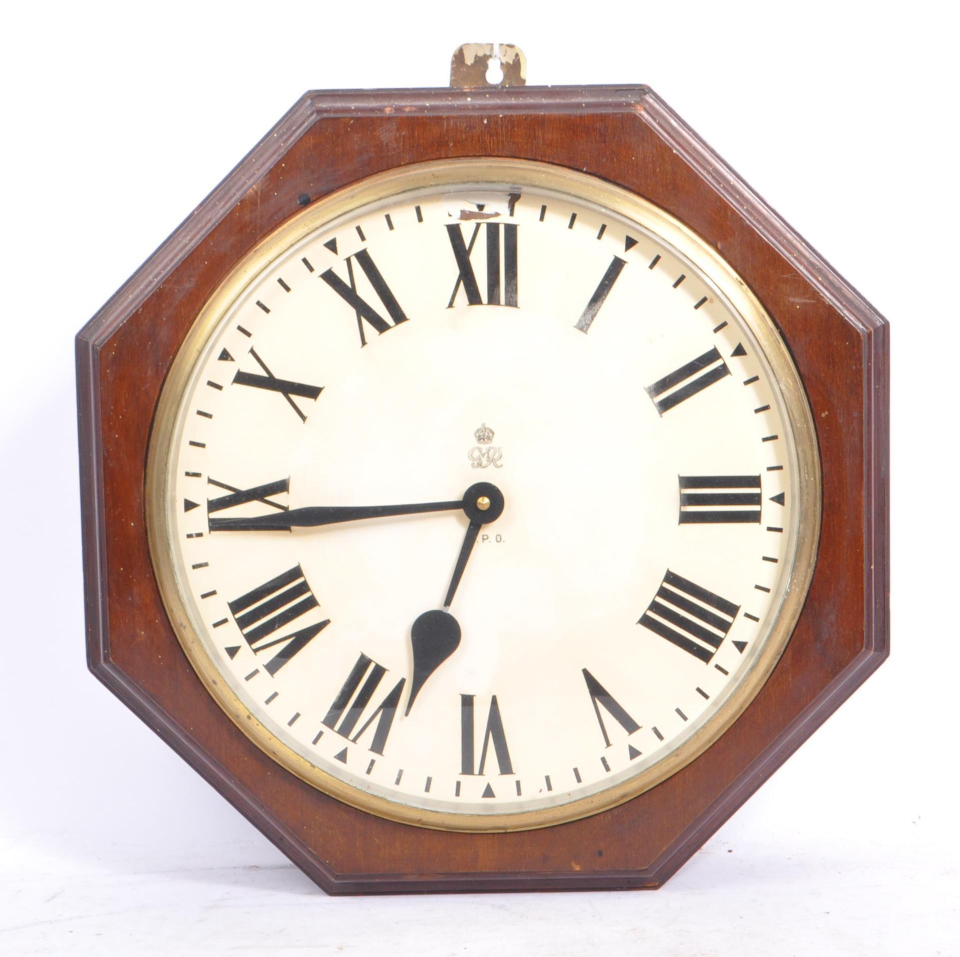 EARLY 20TH CENTURY POST OFFICE GEORGE VI CLOCK