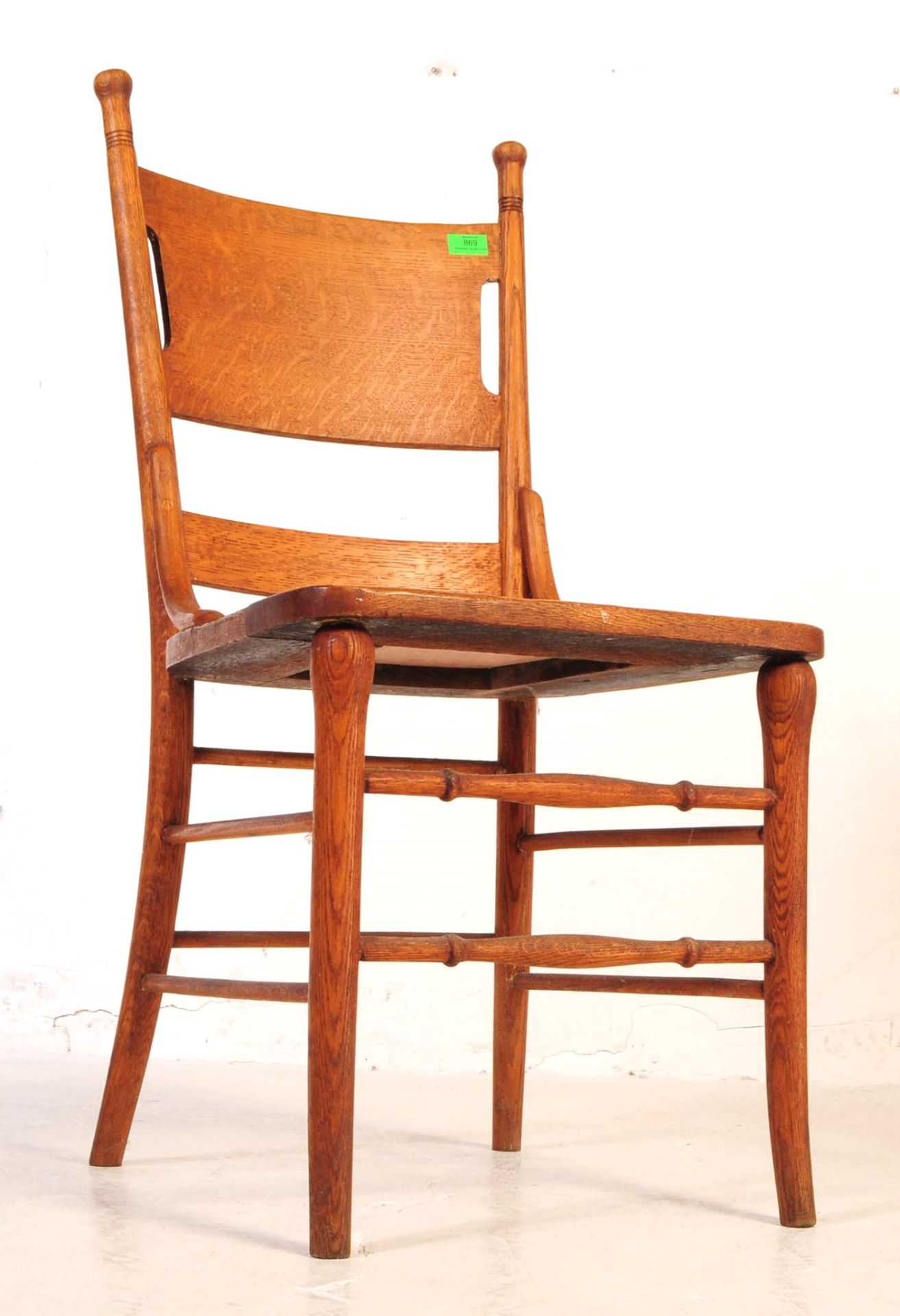 EARLY 20TH CENTURY ARTS & CRAFTS OAK HALL ARMCHAIR - Image 2 of 16