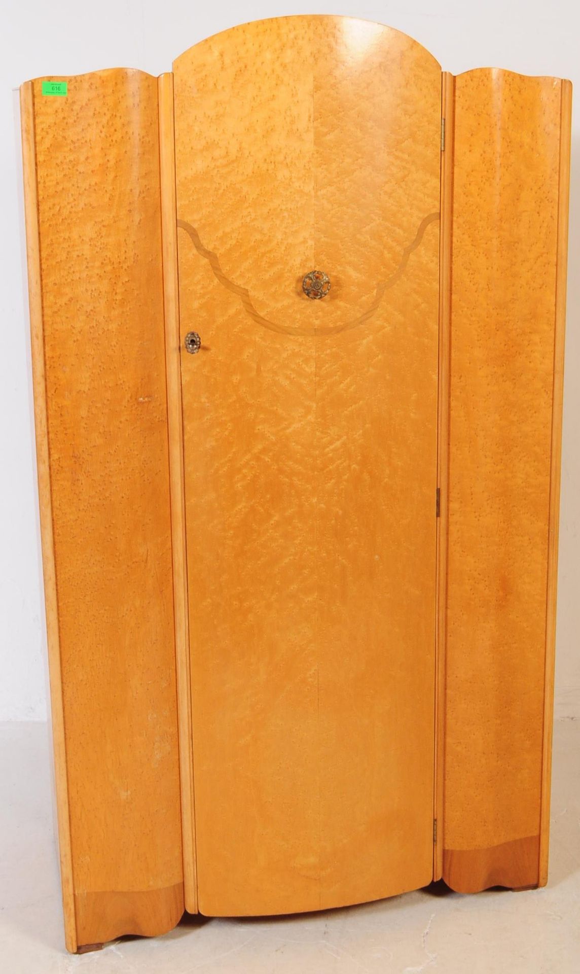 EARLY 2OTH CENTURY 1930S ART DECO COMPACT WARDROBE CLOSET - Image 2 of 8