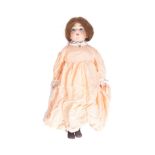 VINTAGE FRENCH BRU STYLE BISQUE HEADED DOLL