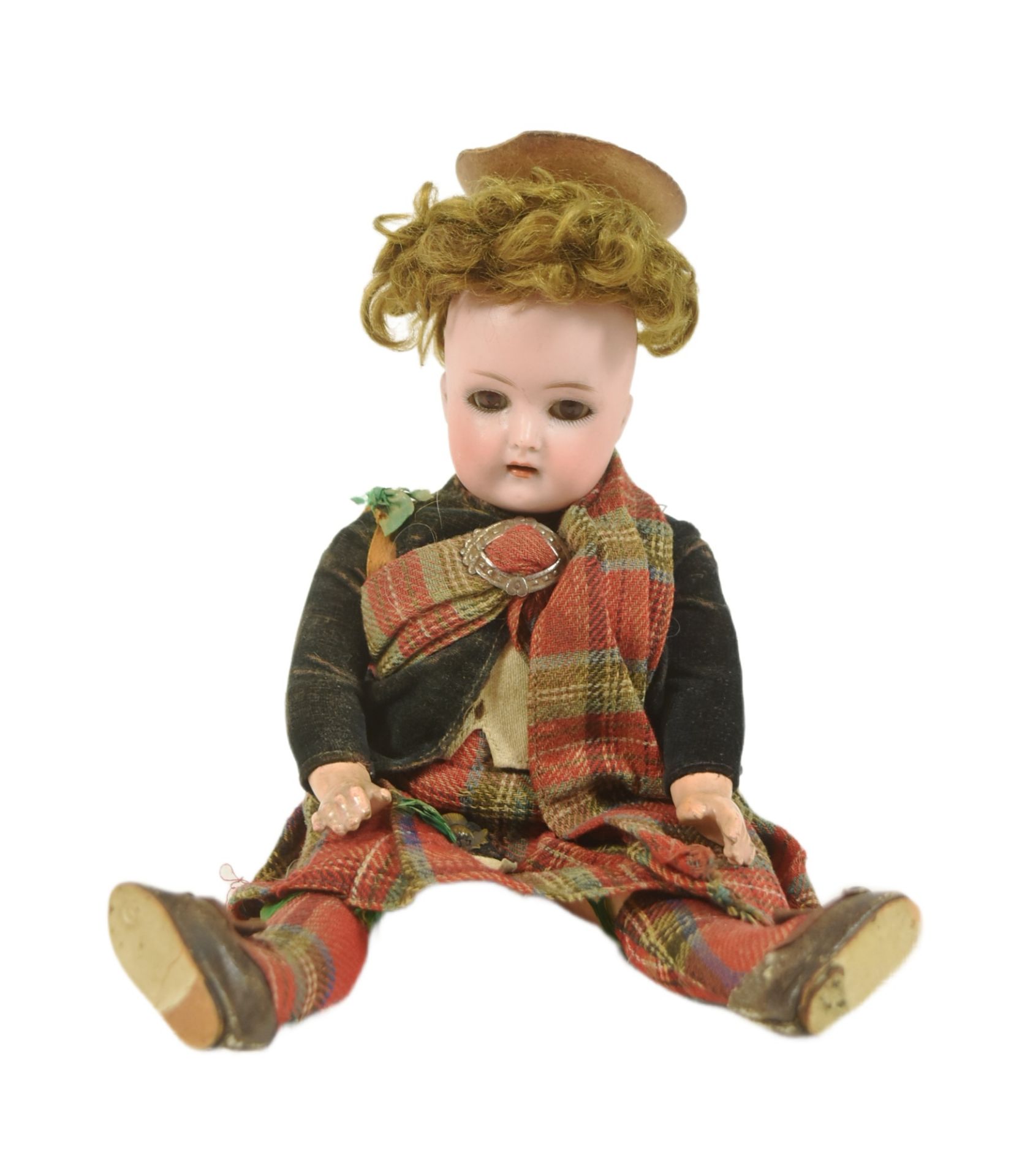 EARLY 20TH CENTURY GERMAN SIMON & HALBIG BISQUE HEADED DOLL